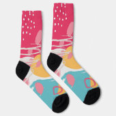 Farbige Abstrakte Socken (Rechts)