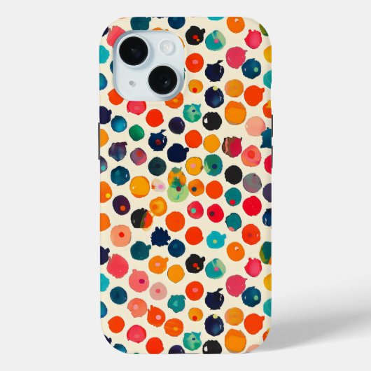 Farbige Abstrakte Spritzer Case-Mate iPhone Hülle (Rückseite)