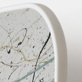 Farbige Abstrakte Spritzer-Malerei Pickleball Schläger (Linke Seite)