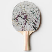 Farbige Abstrakte Spritzer-Malerei Tischtennis Schläger (Rückseite)