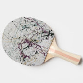 Farbige Abstrakte Spritzer-Malerei Tischtennis Schläger (Seitenansicht)