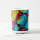 Farbige abstrakte Stichmuster Kaffeetasse (Mittel)