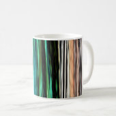Farbige Abstrakte Streifen #123 Kaffeetasse (VorderseiteRechts)