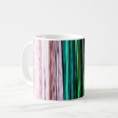 Farbige Abstrakte Streifen #123 Kaffeetasse (Vorderseite Links)