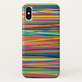 Farbige abstrakte Streifen Case-Mate iPhone Hülle (Rückseite)