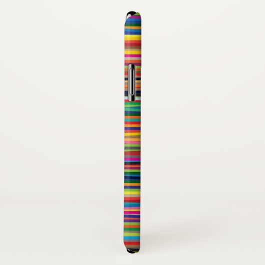 Farbige abstrakte Streifen Case-Mate iPhone Hülle (Hinten/Rechts)