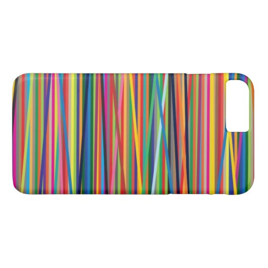 Farbige abstrakte Streifen Case-Mate iPhone Hülle (Rückseite (Horizontal))