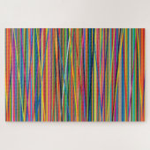 Farbige abstrakte Streifen Design jugendliche Stof Puzzle (Horizontal)