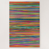Farbige abstrakte Streifen Design jugendliche Stof Puzzle (Vertikal)