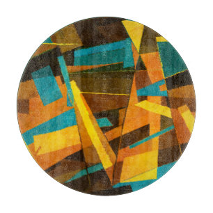 Farbige Abstrakte Streifen: Farbige Textur Schneidebrett