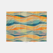 Farbige Abstrakte Streifen Fleecedecke (Vorderseite (Horizontal))