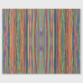 Farbige abstrakte Streifen Geschenkpapier (Flach)
