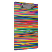 Farbige abstrakte Streifen gestalten ausgewachsene Klemmbrett (Rechts)