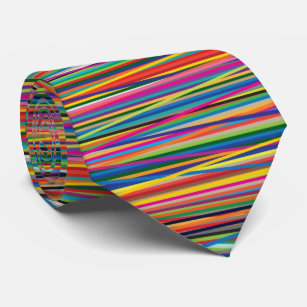 Farbige abstrakte Streifen Krawatte