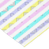 Farbige abstrakte Streifen Tischdecke (Schrägansicht)