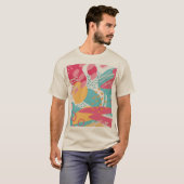 Farbige Abstrakte T-Shirt (Vorne ganz)