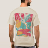 Farbige Abstrakte T-Shirt (Rückseite)