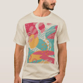 Farbige Abstrakte T-Shirt (Vorderseite)