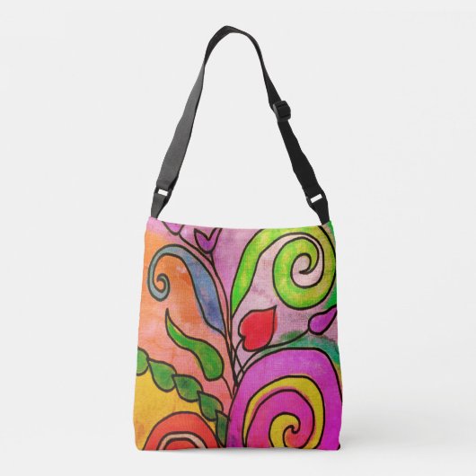 Farbige Abstrakte Tasche (Rückseite)