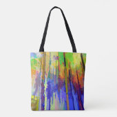 Farbige Abstrakte Tasche mit Überdruck (Rückseite)