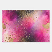 Farbige Abstrakte Tinte Art Wrapping Paper Sheets Geschenkpapier Set (Vorderseite 3)