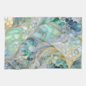 Farbige Abstrakte Tinte Kunst, Küche Handtuch (Horizontal)