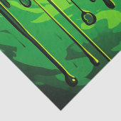 Farbige Abstrakte Tropfen (12) Seidenpapier (Detail)