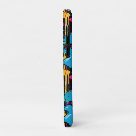 Farbige Abstrakte Tropfen (1) Case-Mate iPhone Hülle (Hinten/Links)