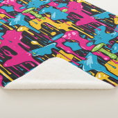 Farbige Abstrakte Tropfen (1) Sherpadecke (3/4)