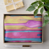 Farbige Abstrakte Tropfen (4) Seidenpapier (Geschenk)