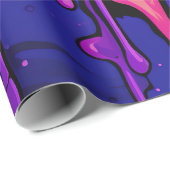 Farbige Abstrakte Tropfen (8) Geschenkpapier (Rolleneckpunkt)