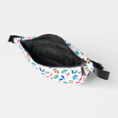Farbige abstrakte Tulpen-Blumenmuster Bauchtasche (Offen)