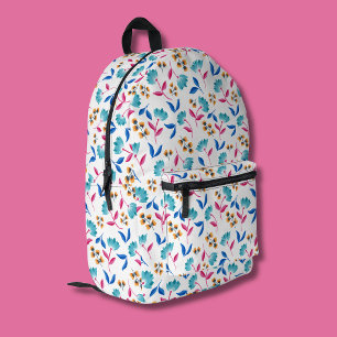 Farbige abstrakte Tulpen-Blumenmuster Bedruckter Rucksack