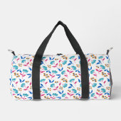 Farbige abstrakte Tulpen-Blumenmuster Duffle Bag (Vorderseite)