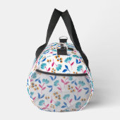 Farbige abstrakte Tulpen-Blumenmuster Duffle Bag (Rechts)
