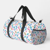 Farbige abstrakte Tulpen-Blumenmuster Duffle Bag (Rechte Ecke)