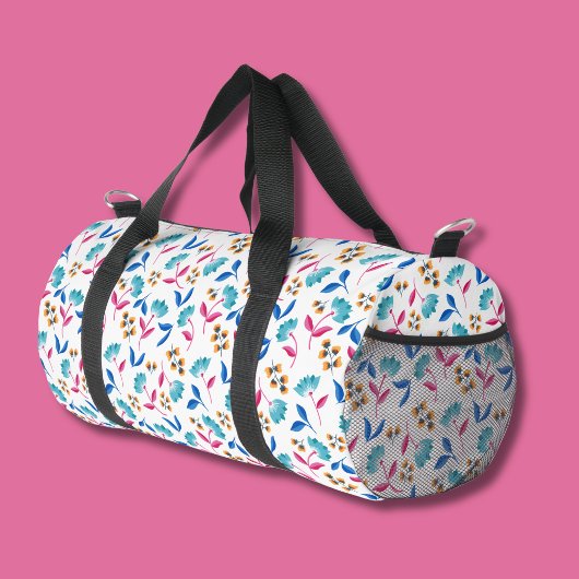 Farbige abstrakte Tulpen-Blumenmuster Duffle Bag