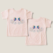 Farbige Abstrakte Verzierte Vögel 2 (Design Vorderseite & Rückseite)