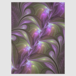 Farbige abstrakte violette lila Khaki-Fraktalkunst Seidenpapier