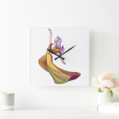 Farbige Abstrakte Wall-Uhr Quadratische Wanduhr (Zuhause)