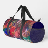 Farbige Abstrakte Wasserfarbe Hippie Duffle Tasche (Rechte Ecke)