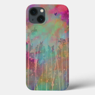 Farbige abstrakte Wasserfarbe tropfende Kunst Case-Mate iPhone Hülle