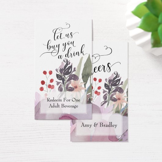 Farbige Abstrakte Wasserfarben - Blumengetränke (Schreibtisch)