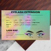 Farbige Abstrakte Wasserfarben-Lash-Client-Karte Visitenkarte