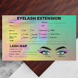 Farbige Abstrakte Wasserfarben-Lash-Client-Karte Visitenkarte