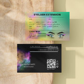 Farbige Abstrakte Wasserfarben-Lash-Client-Karte Visitenkarte