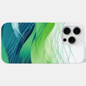Farbige abstrakte Wellen Case-Mate iPhone Hülle (Rückseite (Horizontal))