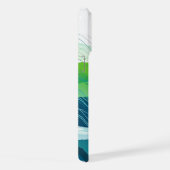 Farbige abstrakte Wellen iPhone Hülle (Rechte Seite)