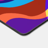 Farbige abstrakte, wilde, Wirble Bio Formen Schreibtischunterlage (Ecke)