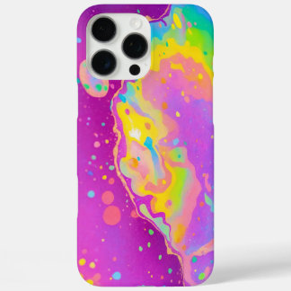 Farbige Abstrakte Wirbel iPhone 16 Pro Max Hülle